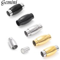 10 Stück Edelstahl-Magnetverschlüsse 3/4/5/6 mm Lederbandverschlüsse Magnethaken Schmuckherstellung DIY Armband Zubehör