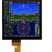 6.8 Inch 768*768 500nits Flight Simulator LCD Solution LVDS IPS TFT Square LCD Display With Driver Board