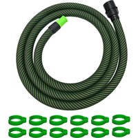 5/3.5m Dust Extractor Hose for FESTOL MIRK vacuum cleaner Grinder Polisher, Antistatic Threaded Hose D27/32