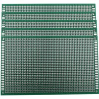 PCB Prototype Board, Double Sided PCB Proto Board for DIY Solder Breadboard, 9cm X 15cm(3.543" X 5.906") Universal Printed