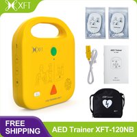 AED Trainer, XFT AED Trainer Device with 5 Training Modes, AED Training Kit with Voice Prompts (4 Language), XFT-120NB
