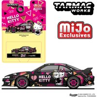 TW In Stock 1:64 Vertex Nissan Silvia S14 Sanrio Hello Kitty Diecast Car Model Collection Toys Tarmac Works