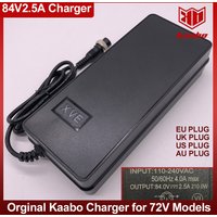 84V2.5A Fast Charger for 72V Kaabo Wolf Warrior King GT PRO PLUS Electric Scooter Original Parts Accessories