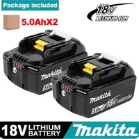 100% Original Makita 5,0Ah für Makita 18V Akku Bl1830B Bl1850B Bl1850 Bl1840 Bl1860 Bl1815 Ersatz-Lithium-Akku