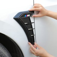 New 2Pcs Car Side Leafboard Sticker Flank Fender Modified For Bmw M Performance X3 X1 X4 X5 E87 F20 E36 E46 E90 E39 F10 F16 X6