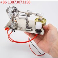 Stirling Engine Model Generator Mini Metal Steam Engine Physics Experiment Popular Science Production Invention Toys Model Gift