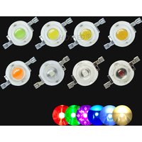 50pcs Real Full Watt 3V LED 1W 3W 30/45mil High Power Chip Beads Cold Warm White Red Blue Green Yellow For Blubs Grow DownLight