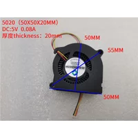 Fan for DFB502005H DFH5020B BAZA0520R5H P001 XGimi Z3 DB5020S12H 12V 5V BF05020H05F blower Double-sided inlet turbine purifier