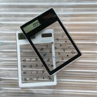Light-Powered Transparent Calculator, Mini Cute Calculator, Office and Study Supplies