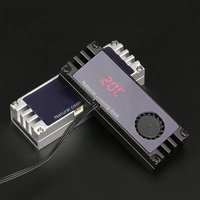 1PCS For M2 SSD Heatsink Cooler with Digital Temperature OLED-Display .2 2280 22110 For NVME Hard Disk Heat-radiator