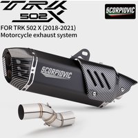 For TRK502X 502X and series motorcycles full system mid-section pipe from 2018 2019 2020 2021 Exhaust system