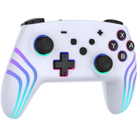 SZ-933B Wireless Controller for Switch with Six Axis Gyro Sensor, 3D Joystick Calibration and RGB Lights
