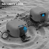 Magnetic lock case for samsung galaxy buds 4 pro cases Luxury designer lanyard PC Hard Cases for buds 4 pro with phone stand
