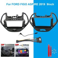 For FORD FIGO ASPIRE 2019 Car Radio Android Fascia Frame Multimedia Video Fascia Player Panel Cables Harness Dashboard
