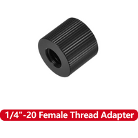 Aluminum Alloy 1/4" Female to Female Threaded Adapter Double Female Coupler Nut for Camera Tripod Light Stand Monitor Mount