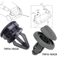 2Pcs For Nissan Juke F15 Parcel Shelf Clip Button Luggage Hanger Hook Boot Fastener Rear 2010 2011 2012 2013 2014 2015 Brackets