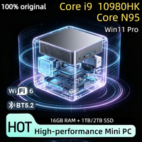 Intel Core N95 i9 10980HK 2026 Quintessential Mini PC Windows 11 Pro 2TB SSD 4K 60Hz WiFi6 BT5.2 Diminutive Vest Pocket Computer
