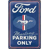 Nostalgic-Art Retro tin sign, 7.9; x 11.8;, – Parking Only – Gift idea for fans, made of metal, vintag-aluminum