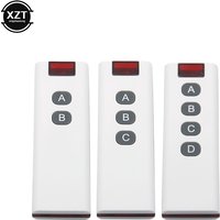 Universal RF433MHz Wireless Learning Code Digital Remote Controller Transmitter 1/2/3/4/6/8/10 Channels Buttons 2262/EV1527