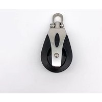 Universal 316 Steel 1500Lbs Load Head Single Pulley Nylon Sailboat Plain Bearing Sheave Block Marine Rope Runner Boat Accessory
