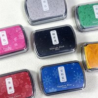 1pc Oil-Based Ink Pad, Colorful Stamp Ink Pad For Rubber Stamps, DIY Scrapbooking Journal Craft Supplies