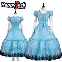 Alice Cosplay Costume Movie Wonderland Roleplay Adult Women Female Blue Dress Halloween Carnival Disguise Party Clothing Suit