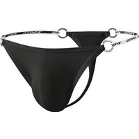 Modal Men Thongs Sexy Low-rise Underwear Panties Metal Ring Design T-back Underpants Breathable U Bulge Pouch G-string Undies