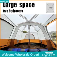 6 - 10 People Family Tour Hiking Picnic Rain-proof Mosquito-proof Wind-proof Camping Tent Outdoor 2 Rooms tent