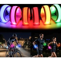 Outdoor Night Running Reflective Bands Elastic Armband Wrist straps, LDE Safety Reflector Tape for Night Walking party supplies