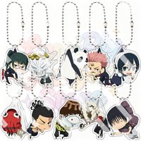 5cm Anime Jujutsu Kaisen Acrylic Keychain Double-sided Printing Maki Zenin Aoi Todo Ryomen Sukuna Creative Bag Pendant Charm Toy
