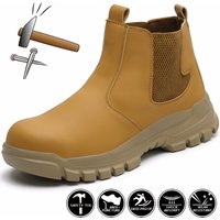Steel Toe Protective Safety Shoes Men Anti Smash puncture-proof Safety Boots Men Light Work Shoes Sneakers Indestructible Shoes