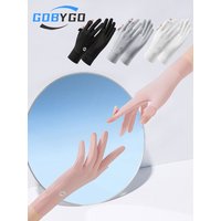 AliExpress NONE GOBYGO Summer Sun Protection Gloves Anti Slip Original Yarn Ice Silk Gloves Cooling Sensation Driving Cycling Electric Bikes