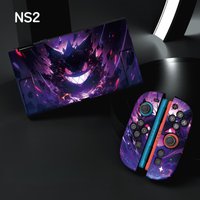 Anime Pokemon Gengar Protective Case for Switch2 Cartoon Game Graffiti TPU Silicone Full Coverage Soft NS2 Protective Shell