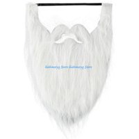 573B Fake Beard Costume Halloween False Beard Mustache Hair Disguise Accessory
