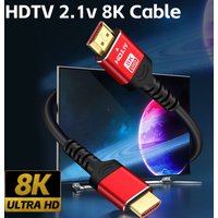 1M 1.5M 2M 8K kabel HDTV do TV Box Xiaomi PS5 Ultra High Speed kompatybilny 8K @ 60 HDTV kabel 2.1 48Gbps eARC Dolby Vision