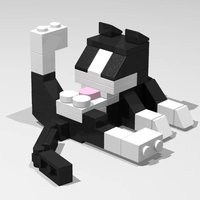 Animal Series 62Pcs Cat Figures MOC Bricks DIY Assembly Blocks Creative Decor Gift