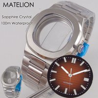 Fit for NAUTILUS Series Watches NH35 Watch Case for NH34 NH36 NH38 NH70 NH71 NH72 Movt 10BAR Waterproof 316L MOD Case Parts