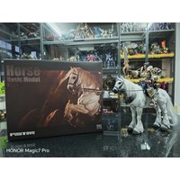 In Stock 23cm Fish Toys Horse Aciton Figure 1/12 Pvc Model Waste Land Series Panchromatic Horse Animal Statue Customized Toys