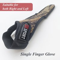 1PCS Camouflage Single Finger Fishing Glove - Polyester Knit Fabric Unisex Design Buckle Multifunctional for Improved Catch Rate