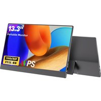 AHXJKA 13.3 Inch Gaming Portable Monitor HD+ IPS 72%sRGB 16:9 1000:1 With Type-C Mini HDMI For TV Phone Laptop PS4/5 XBox PS4/5