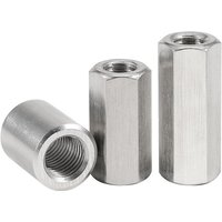 M2 M2.5 M3 M4 M5 M6 M8 M10-M20 304 Stainless Steel Extend Long Lengthen Round Coupling Nut Sleeve Tubular Nuts Joint Sleeve Nut