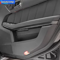 Door Armrest Panel Trim Strips Carbon Pattern For Mercedes Benz E Class W212 2010-2015 Car Accessories Stainless Steel Stickers