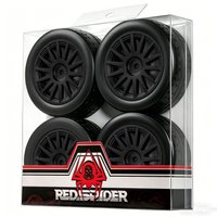 RED SPIDER 4Pcs 1/10 RC Drift Tires12mm Hex RC Wheels Tires for Tamiya TT01 TT02 XV01 TA06 PTG2 KYOSHO 1/10 Scale RC On-Road Car