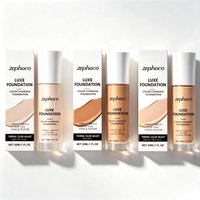 Zephoco Luxe Foundation Color Changing Thermal Adjust Moisturizing Long Lasting Liquid Foundation Create Flawless Base Makeup