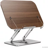 Foldable and Adjustable 360° Rotating Book Stand, Multifunctional Holder for Books, Tablets, Portable Reading stand