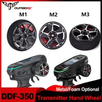 DUMBORC DDF-350 RC Remote Control Transmitter Metal Hand Steering Wheel with Foam for X6PM Flysky Nobel NB4 X10P Accessories