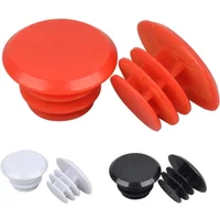 1-10 Pairs Black Red White Mountain Road Bike Bicycle Handlebar Plug Grips Cap Covers Plastic for 22mm Diameter Accessories