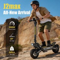 FREEBOY J2MAX 48V18.2Ah Elektroroller 500W Motor 11 Zoll Offroad-Reifen Erwachsenen-E-Scooter 50KM Reichweite 25KM/H Höchstgeschwindigkeit Doppelte Scheibenbremsen