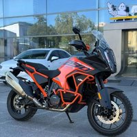Upper Lower Orange Crash Bar for KTM 1290 Super Adventure S / R Engine Guard 2022 2023 2024 2025 2026
