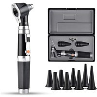 Otoscope Ear Scope with Light, Ear Infection Detector, Pocket Ear Checker Kit with 3X Magnify lens & 8 Speculum Tips for Kids,El